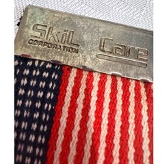 Skil-Care Gait Belt Unisex 34in Red White Blue Good American Flag Cotton Webbing