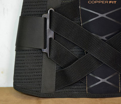 Copper Fit X-Back Support Brace Lumbar Support Adjustable Back Belt ~ L/XL