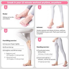 X2NiuTls Foot Arch Trainer for Flat Feet, Support, Plantar Pink