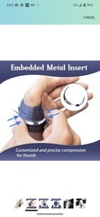 Nvorliy CMC Joint Thumb Arthritis Brace, CMC Thumb Support Brace – Left & Small