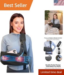 Arm Sling, Upgraded Straps, Ultimate Comfort, Convenient Pocket, Arm Sling Sh…