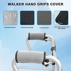 2 Pack Walker Handle Cushions Walker Grip Covers Pads Walker Padded Hand Grip Co