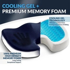 Coccyx Seat Cushion Orthopedic Office Chair Car Tailbone Pad Pillow Memory Foam