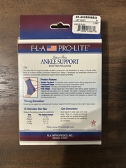 Ankle Support Knitted Pullover Size Small (7-8.5) Beige Latex -Free NIB