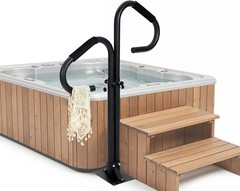 Two Way Hot Tub Handrail 38-62″ Adjustable Height W/ 360° Rotating Dual Handle