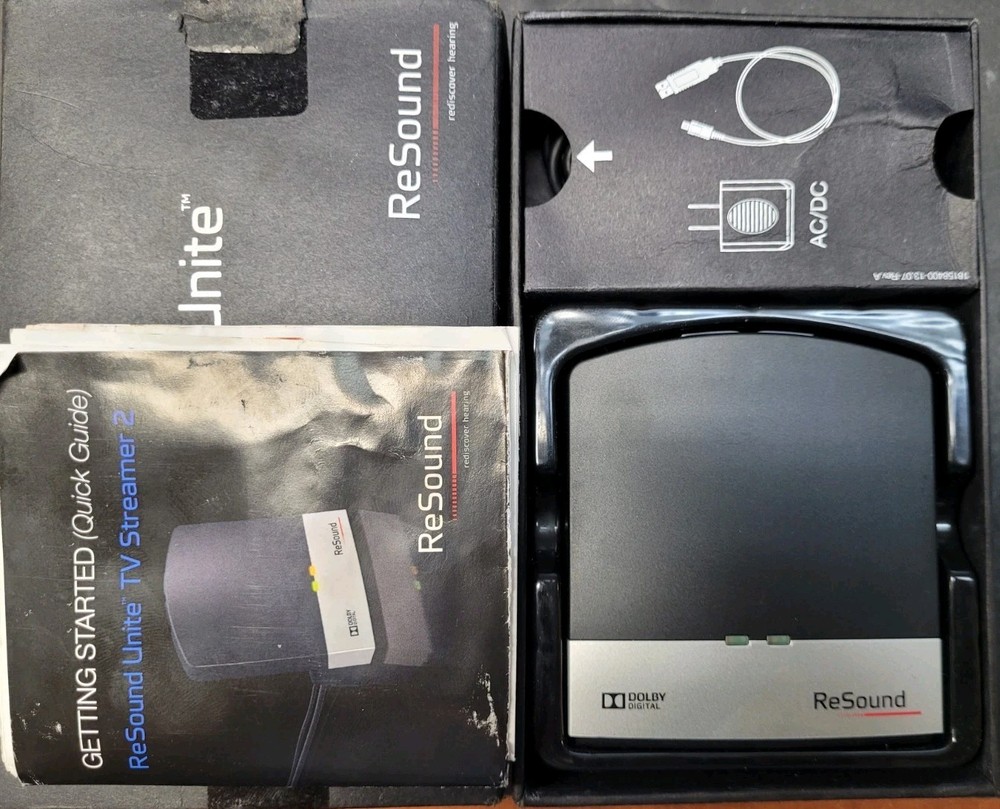 GN Resound Unite TV Streamer 2 SAS-3 All Cables And Documentation