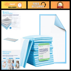Medical-Grade Disposable Underpads 23″x36″ – Incontinence Bed Pads, 50 Count