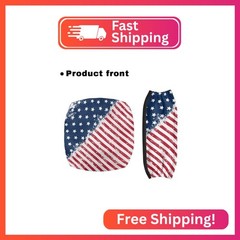 Uorisanigo Blue White Star and Red Stripes Rollator Walker Seat Covers for Senio