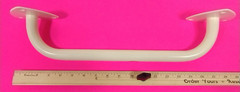 Grab Bar safety rail W-16 white painted steel with mounting hardware N.I.B Open