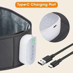 Update 4-Level Heated Lumbar Massage and Decompression Belt for Back Pain Relief
