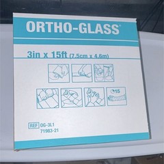 Ortho-Glass Synthetic Roll Splint 3 in x 15 ft White/Teal OG-3L1 71983-21