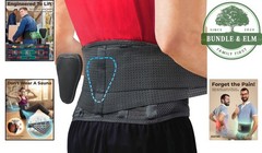 Lightweight Back Support for Herniated Disc, Breathable and Comfortable Design