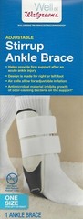 Adjustable Stirrup Ankle Brace, One Size, Fits Left or Right Foot Walgreens