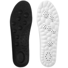 4D Cloud Insoles Memory Foam Soft Comfort US W:5-10/M:5-7, Black