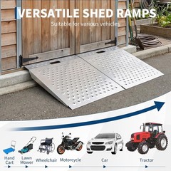 29″ X 48″ Shed Ramp for Riding Mower & Lawn Equipment |1500LB Capacity Anti-Slip