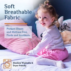Washable Incontinence Bed Pads 2 Pack 36×37 Inch Waterproof Mattress Cover