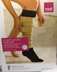 NEW Medi Circaid Juxtafit Essentials Lower Leg Compression Large Black Long BLK