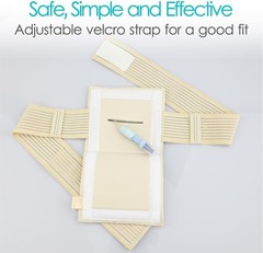 G Tube Holder Protective Belt Small Beige Soft Fabric for Comfort and Security