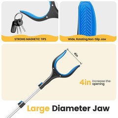 Telescopic Grabber Reacher Tool, 5-Level Adjustable (23“ to 41“) – Extendab…
