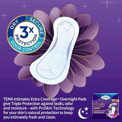 TENA Intimates Overnight Incontinence Pads for Women, 28 Count – Pack of 4