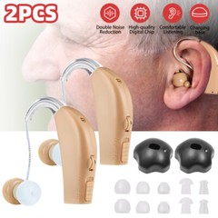 1/2PCS Aparatos Auditivos Para Sordos Audifonos Sordera Ancianos Amplificador US
