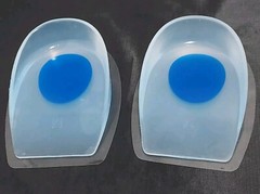 Comfortland~1 Pr Silicone Gel Heel Cups~Size M~Plantar Fasciitis~Heel Spurs~New