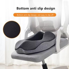 Ergonomic Memory Foam Donut Seat Cushion for Tailbone Pain, Hemorrhoids, Sciatic