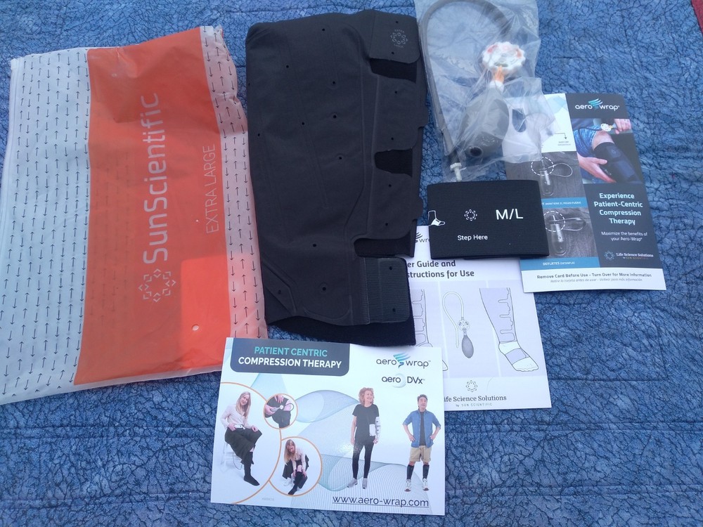 Sun Scientific Aero-Wrap Gradient Compression Unilateral XL Extra Large Flex NEW