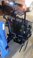 Quickie Iris Tilt-In-Space Youth Manual Wheelchair + Tobii Dynavox CnctIT Mount