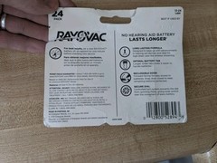 Rayovac Size 13 Hearing Aid Battery 32 Pack Batteries