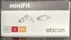 A Oticon C1 MiniFit More Real Zircon Ruby Receiver ( size 1-85dB-Right ) USA