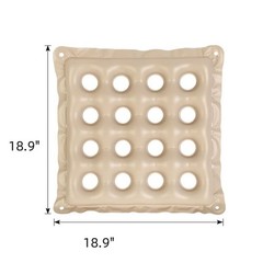 Inflatable Seat Cushions for Pressure Relief, Wheelchair Air Medium, Cream