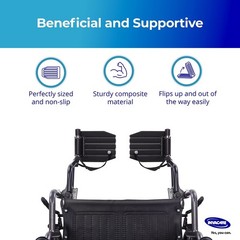 Universal Fit Hemi Footrests for Wheelchairs – Composite Footplate & Safety Loop