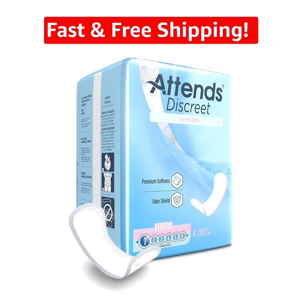Confidence Discreet 28 Pack Liners – Ultra-Soft Disposable Bladder Control Pads