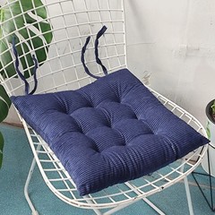 Corduroy Strap Cushion Solid Color Office Chair Cushion Soft and Comfortable But