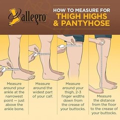 Allegro Soft Microfiber Pantyhose Closed Toe 20-30mmHg (Black) Medium
