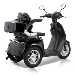 800W 3-Wheel Travel Electric Mobility Scooter 60V20Ah 3-Speed for Seniors 350LBS