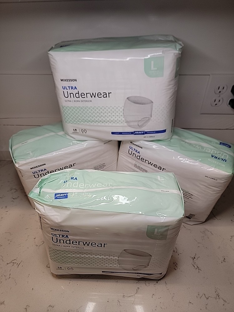 McKesson Adult Disposable Pull On Up Underwear L Heavy Absorbency (1-Pack) 18 Ct