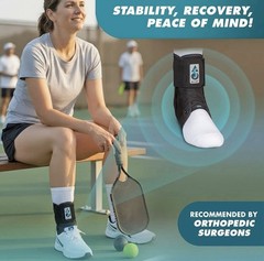 Med Spec 264014 Medium Size ASO Ankle Stabilizer , Lace Up, Orthopedic, Black