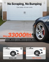 VEVOR 2 Pcs Driveway Rubber Curb Ramp 33069 lbs 2 inch Rise Threshold Ramp
