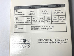 New Sigvarus 901 Medium Full L Beige 77 Open Toe Compression 1 Pair