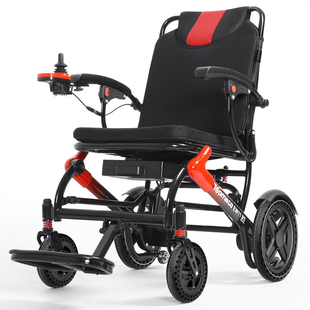 TopMate Used Electric Power Wheelchair for Seniors Adults Lightweight Foldable