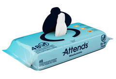 Attends Incontinence Washcloths, Unscented 7,8 x 11,8 inches , Case 192