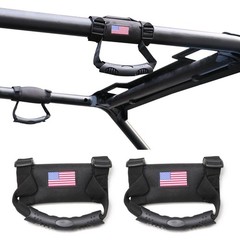 RERPRO UTV ATV Roll Bar Grab Handles Grips Compatible with Polaris RZR Black