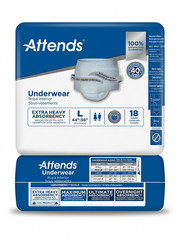 Attends Disposable Underwear APV30 Large Moderate 72-Count (Four 18-Count Packs)