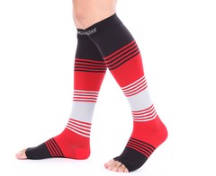 Doc Miller Open Toe Socks Compression Stockings 20-30mmHG Relieve Varicose Pain