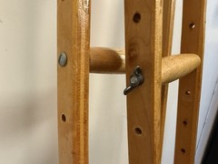Vintage Adjustable Wooden Crutches