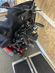 Permobil M300 Power Wheelchair with chin control, Tilt/rec. Elevate leg20” x 18”