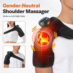 Electric Vibration Massager 5 Levels 40℃-60℃ Heated Brace Pain Relief for Knee