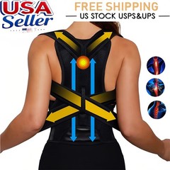 Posture Corrector Back Shoulder Support Correct Brace Belt Adjustable Men Women